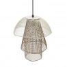 Светильник подвесной vinger, D28х37 см, белый/бежевый/золотой