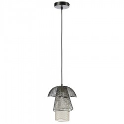 Светильник подвесной vinger, D28х37 см, черный/серый/белый