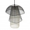Светильник подвесной vinger, D28х37 см, черный/серый/белый