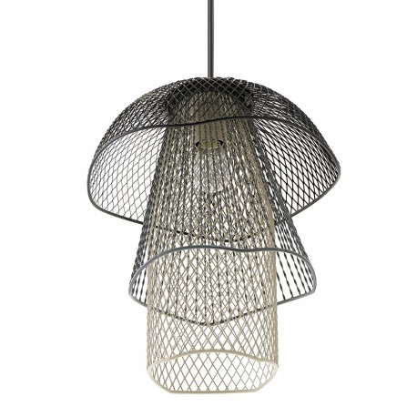 Светильник подвесной vinger, D28х37 см, черный/серый/белый