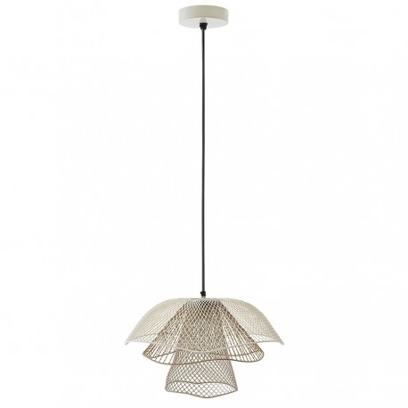 Светильник подвесной vinger, D48х30 см, белый/бежевый/золотой