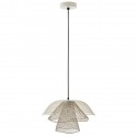 Светильник подвесной vinger, D48х30 см, белый/бежевый/золотой