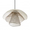 Светильник подвесной vinger, D48х30 см, белый/бежевый/золотой