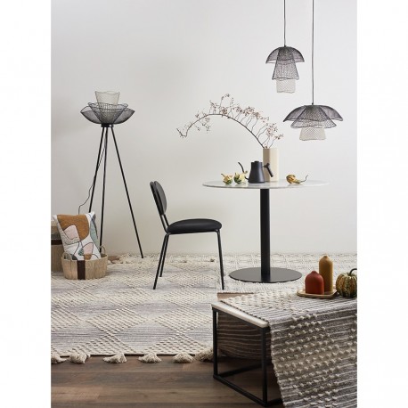 Светильник подвесной vinger, D48х30 см, черный/серый/белый