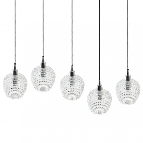 Светильник подвесной каскадный aurora, 110х18 см, прозрачный