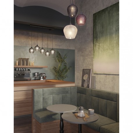 Светильник подвесной каскадный aurora, 110х18 см, серый