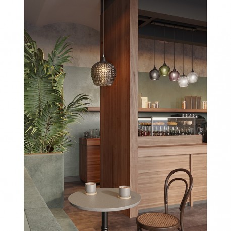 Светильник подвесной каскадный aurora, 110х18 см, сливовый/зеленый/серый