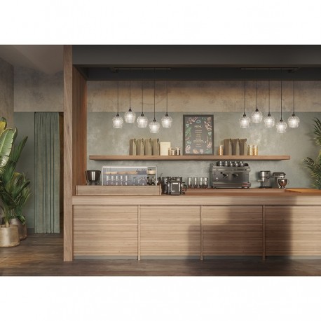 Светильник подвесной каскадный aurora, 110х18 см, сливовый/зеленый/серый