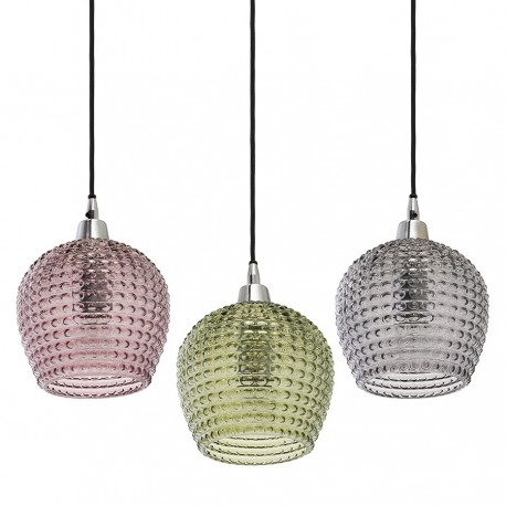 Светильник подвесной каскадный aurora, 65х18 см, сливовый/зеленый/серый