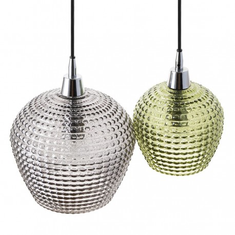 Светильник подвесной каскадный aurora, D40 см, зеленый/серый