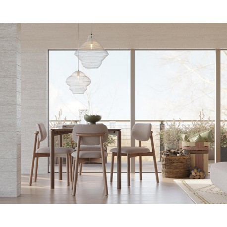 Светильник подвесной vinger, D34х35 см, бежевый