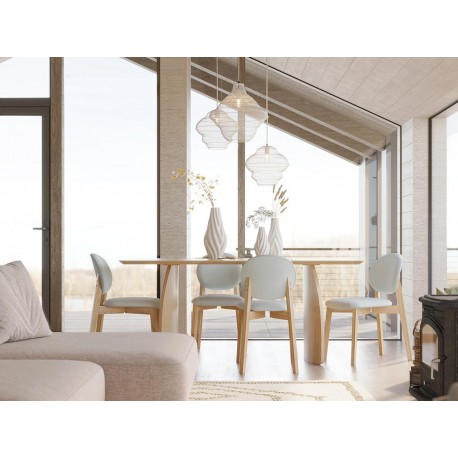 Светильник подвесной vinger, D34х35 см, бежевый