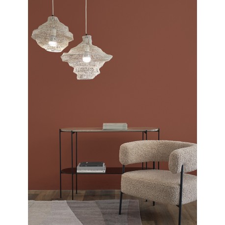 Светильник подвесной vinger, D45х50 см, бежевый