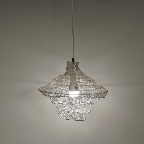 Светильник подвесной vinger, D45х50 см, бежевый