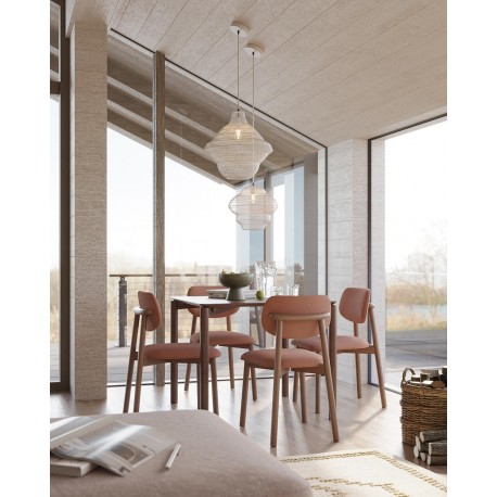 Светильник подвесной vinger, D45х50 см, бежевый