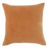 Чехол на подушку из хлопкового бархата коричневого цвета из коллекции essential, 45х45 см