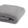 Плед из стираного хлопка серого цвета из коллекции essential, 130х180 см
