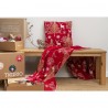 Плед из хлопка с новогодним рисунком winter fairytale из коллекции new year essential, 130х180 см