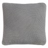 Подушка декоративная из стираного хлопка серого цвета из коллекции essential, 45х45 см