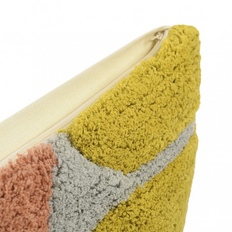 Чехол на подушку с рисунком tea plantation горчичного цвета из коллекции terra, 45х45 см