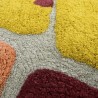 Чехол на подушку с рисунком tea plantation горчичного цвета из коллекции terra, 45х45 см