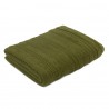 Плед из хлопка с буклированной вязкой оливкового цвета из коллекции essential, 130х170 см