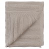 Плед из хлопка с буклированной вязкой светло-серого цвета из коллекции essential, 130х170 см