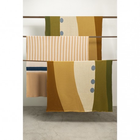 Плед из хлопка с рисунком tulip garden из коллекции terra, 130х180 см