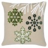 Подушка декоративная с вышивкой snow flakes из коллекции new year essential, 45х45 см