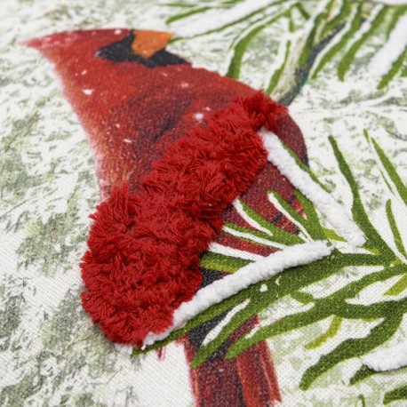 Подушка декоративная с рисунком northern cardinal из коллекции new year essential, 45х45 см