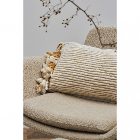 Чехол на подушку горчичного цвета clouds из коллекции ethnic, 35х60 см