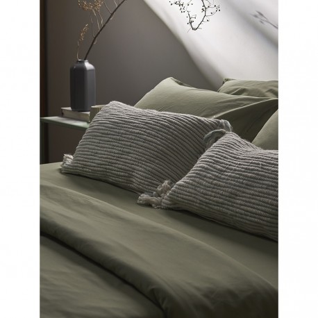 Чехол на подушку мятного цвета clouds из коллекции ethnic, 35х60 см