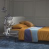 Плед из хлопка с авторским принтом синего цвета из коллекции freak fruit, 130х180 см