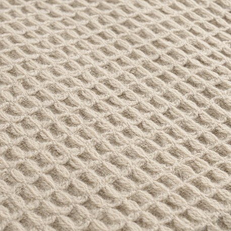 Плед из шерсти бежево-серого цвета из коллекции essential, 130х180 см