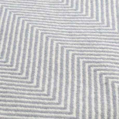 Плед из шерсти мериноса серого цвета из коллекции essential, 130х180 см