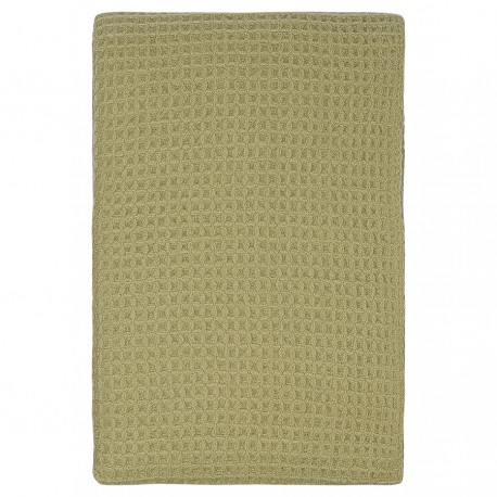 Плед из шерсти травянисто-зеленого цвета из коллекции essential, 130х180 см