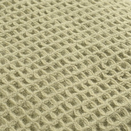 Плед из шерсти травянисто-зеленого цвета из коллекции essential, 130х180 см