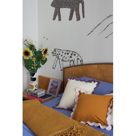 Плед из шерсти цвета охры из коллекции essential, 130х180 см