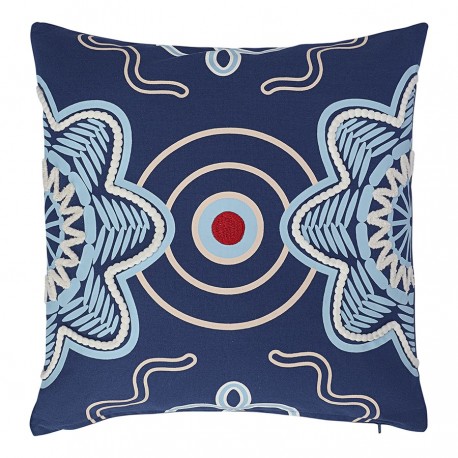 Подушка декоративная по мотивам эвенских орнаментов из коллекции cultural heritage, 45х45 см