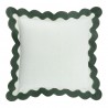 Чехол на подушку с контрастным кантом зеленого цвета из коллекции trendy ruffles, 40х40 см