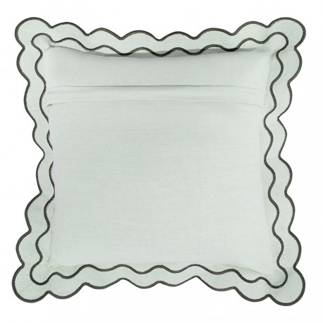 Чехол на подушку с контрастным кантом зеленого цвета из коллекции trendy ruffles, 40х40 см