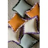Чехол на подушку с контрастным кантом розового цвета из коллекции trendy ruffles, 40х40 см
