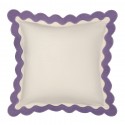 Чехол на подушку с контрастным кантом сиреневого цвета из коллекции trendy ruffles, 40х40 см