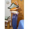 Чехол на подушку с контрастным кантом сиреневого цвета из коллекции trendy ruffles, 40х40 см