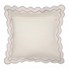 Чехол на подушку с контрастным кантом сиреневого цвета из коллекции trendy ruffles, 40х40 см