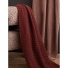 Плед из хлопка жемчужной вязки коричневого цвета из коллекции essential, 130x180 см