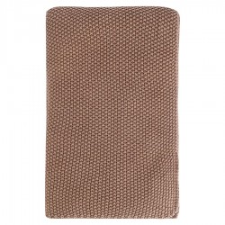 Плед из стираного хлопка цвета мокко из коллекции essential, 130x180 см