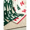 Плед из хлопка с новогодним рисунком christmas bows из коллекции new year essential, 130x180 см