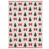 Плед из хлопка с новогодним рисунком christmas bows из коллекции new year essential, 130x180 см