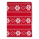 Плед из хлопка с новогодним рисунком frostwork из коллекции new year essential, 130x180 см